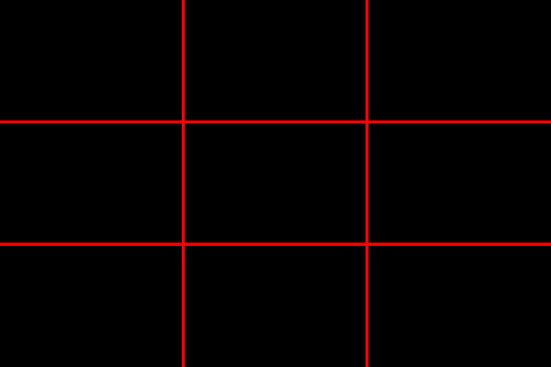 The grid is great for making sure your horizons are straight, for making sure there are subjects spaced out evenly throughout the frame and generally giving a bit of calm and order to the scene.